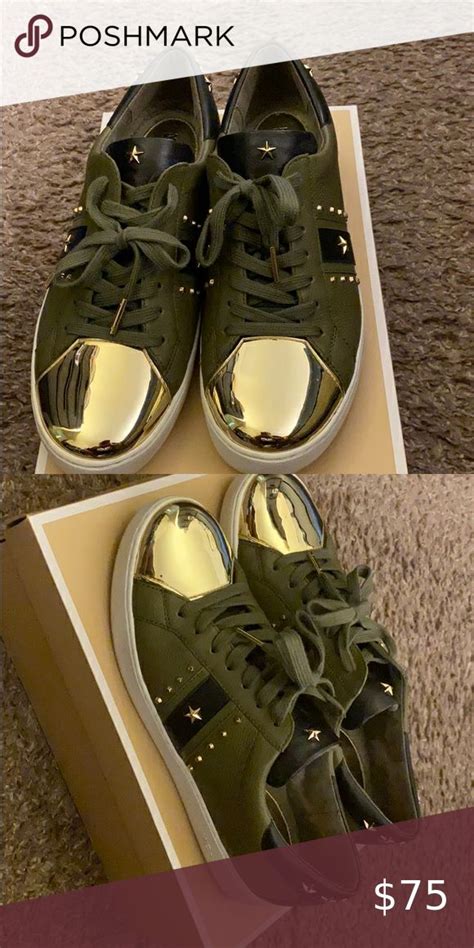 olive green michael kors shoes